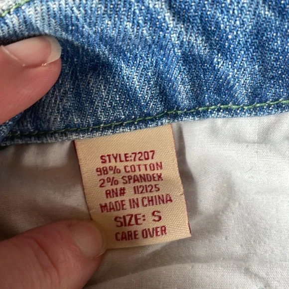 Vintage Havana high-low fit and flare denim skirt EUC size S - Picture 5 of 7